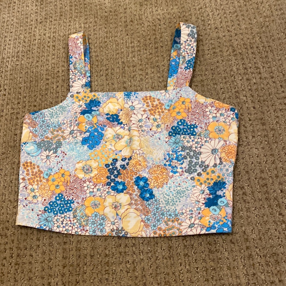 altar’d state floral crop top